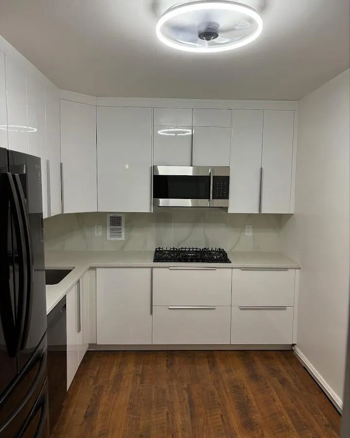 Renovated kitchen with quartz countertops in Dyer